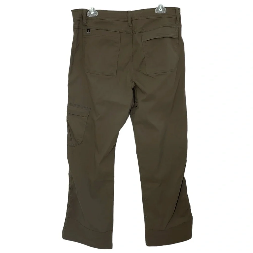 Prana men’s‎ Large nylon flat front khaki cargo pants.